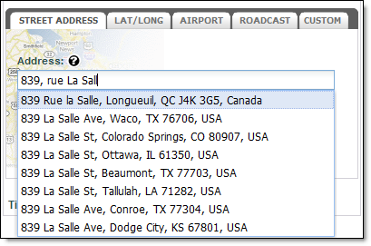 Type Address